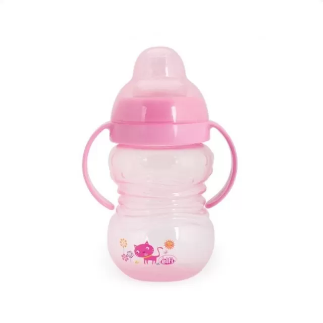 ELFI ŠOLJA SA SILIKONSKIM PISKOM I POKLOPCEM 250ML