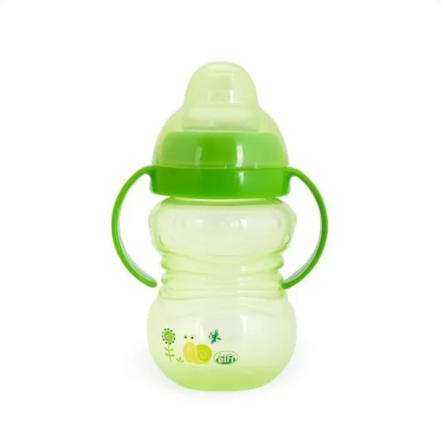 ELFI ŠOLJA SA SILIKONSKIM PISKOM I POKLOPCEM 250ML