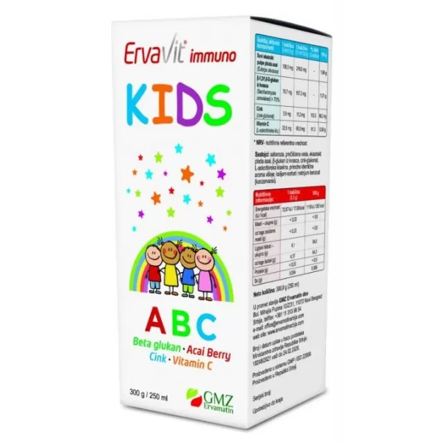 ERVAVIT IMMUNO KIDS ABC SIRUP 250ML