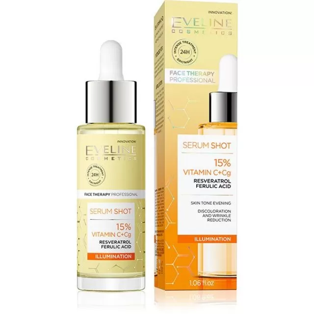 EVELINE SERUM SHOT 15% VITAMIN C+ CG ILLUMINATOR 30ML