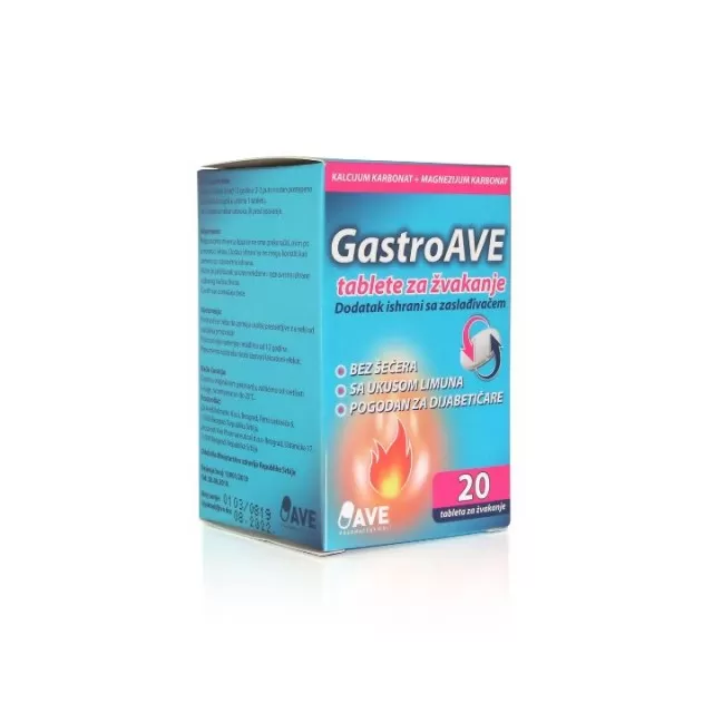 GASTROAVE TABLETE ZA ŽVAKANJE A20