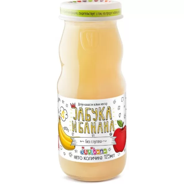 JUVITANA KAŠASTI NEKTAR JABUKA I BANANA 125ML