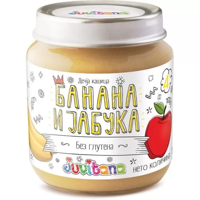JUVITANA KAŠICA OD BANANE I JABUKE 128G