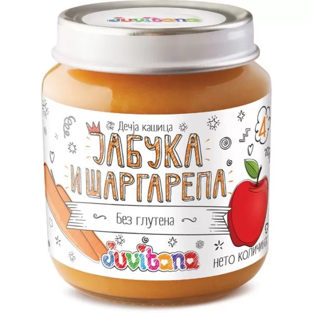 JUVITANA KAŠICA OD JABUKE I ŠARGAREPE 128G