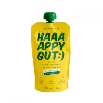 NUTRINO LAB HAPPY GUT :) POUCH MIX JABUKA, ANANAS, MANGO I BANANA 180G