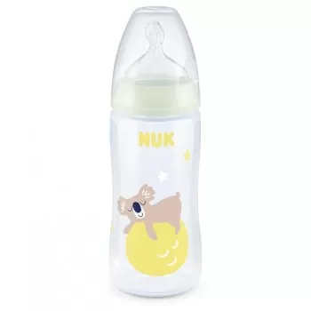 NUK PLASTIČNA FLAŠICA DARK&GLOW 6-18M 300ML 741142