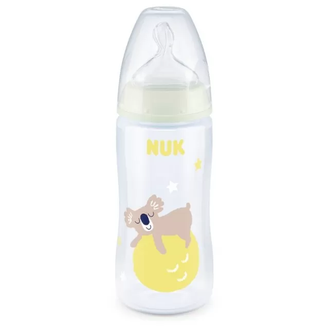 NUK PLASTIČNA FLAŠICA DARK&GLOW 6-18M 300ML 741142