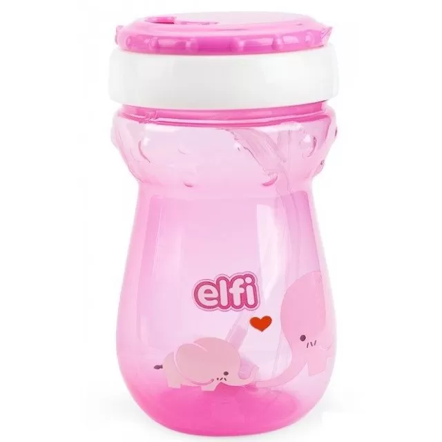 ELFI ŠOLJA SA MAGIČNOM SLAMČICOM SLONČE 360ML
