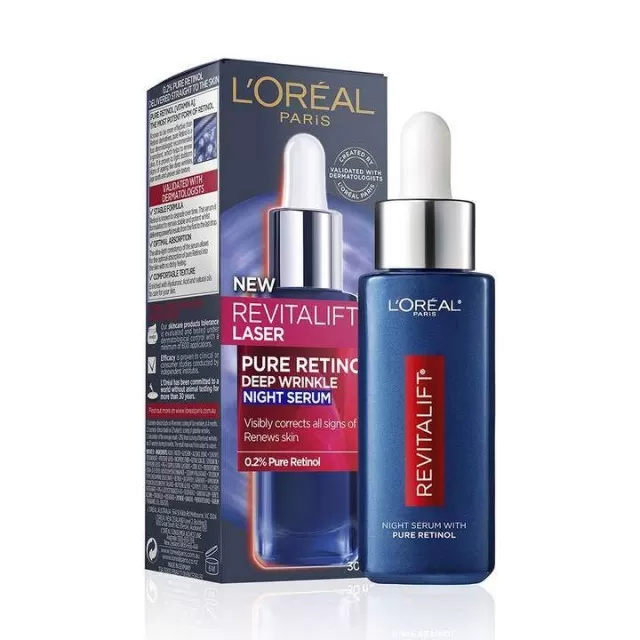 L'OREAL REVITALIFT LASER RETINOL NIGHT SERUM 30ML