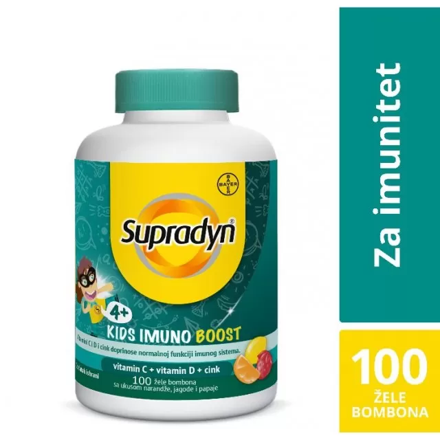 SUPRADYN KIDS IMUNO BOOST 100 ŽELE BOMBONA