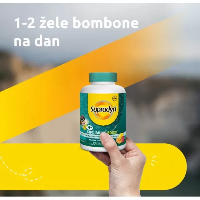 SUPRADYN KIDS IMUNO BOOST 100 ŽELE BOMBONA