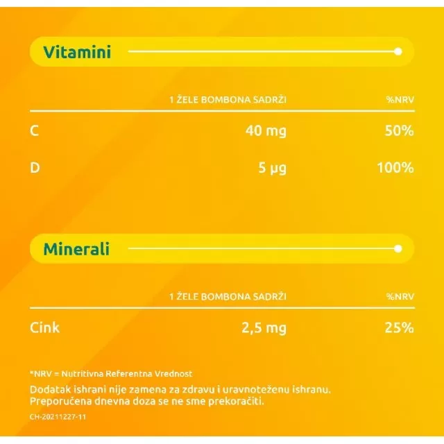 SUPRADYN KIDS IMUNO BOOST 100 ŽELE BOMBONA