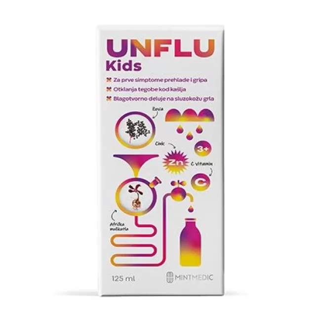 UNFLU KIDS ORALNI RASTVOR 125ML