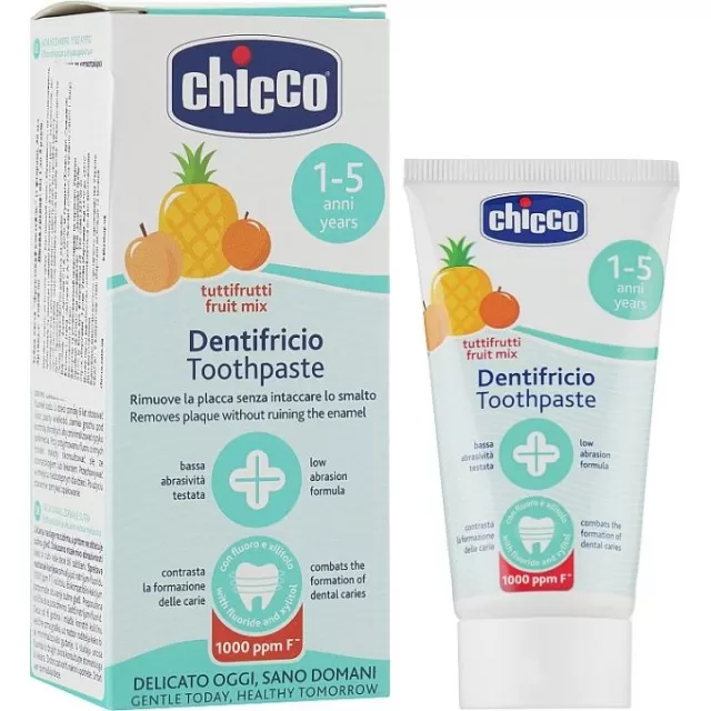 CHICCO BABY MOMENTS PASTA ZA ZUBE FRUITMIX 1-5 GODINA,  50 ML