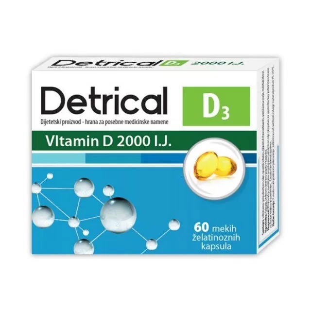 DETRICAL 2000 MEKE ŽELATINOZNE KAPSULE A60
