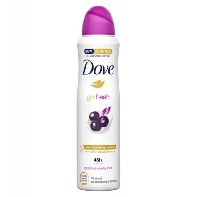DOVE ACAI BERRY&WATERLILLY ANTIPERSPIRANT U SPREJU 150ML