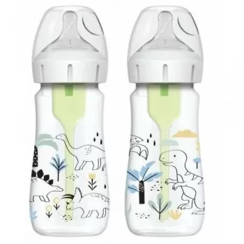 DR BROWNS SET WIDE NECK PLASTIČNA BOCA OPTIONS SA DIZAJNOM DINOSAURUSA 2x270ML