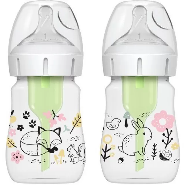 DR BROWNS SET WIDE NECK PLASTIČNA BOCA OPTIONS SA DIZAJNOM ŠUME 2x150ML