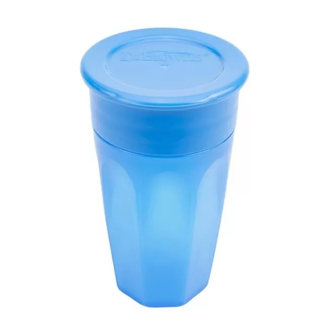 DR BROWNS ŠOLJA 360 STEPENI NO SPILL SA RUČKAMA 300ML - PLAVA