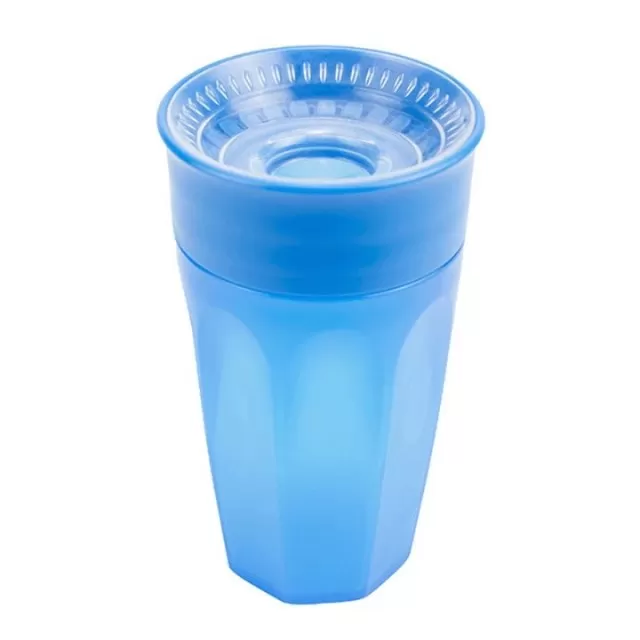 DR BROWNS ŠOLJA 360 STEPENI NO SPILL SA RUČKAMA 300ML - PLAVA