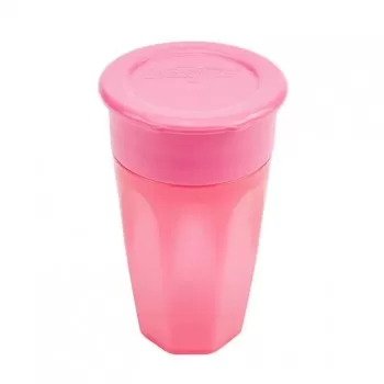 DR BROWNS ŠOLJA 360 STEPENI NO SPILL SA RUČKAMA 300ML - ROZE
