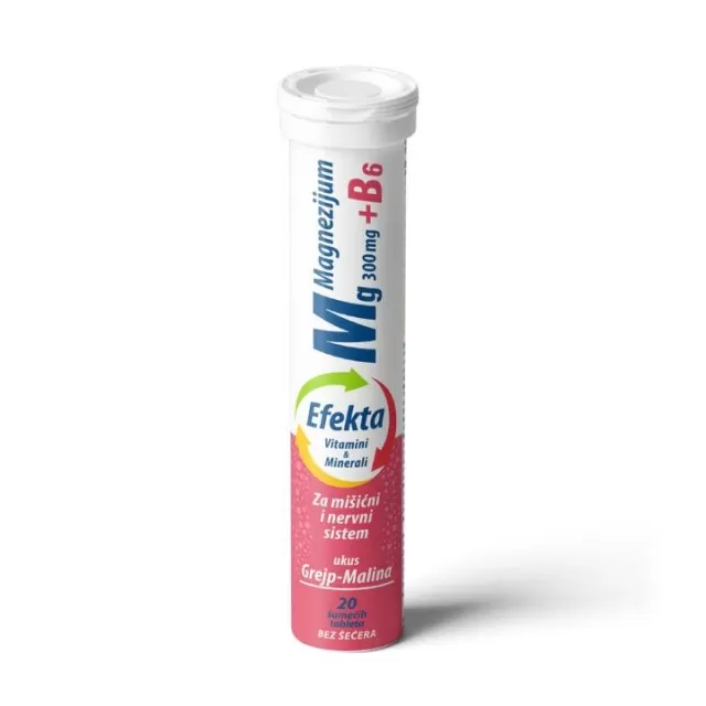 EFEKTA MAGNEZIJUM+B6 ŠUMEĆE TABLETE A20