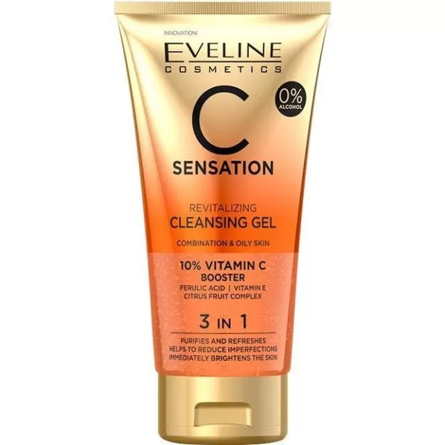 EVELINE C SENSATION GEL ZA ČIŠĆENJE LICA 3U1 150ML