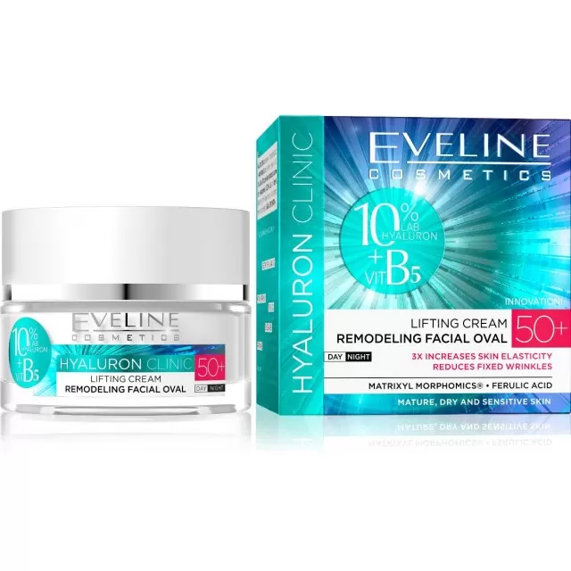 EVELINE HYALURON CLINIC DAY&NIGHT KREMA ZA LICE 50+ 50ML