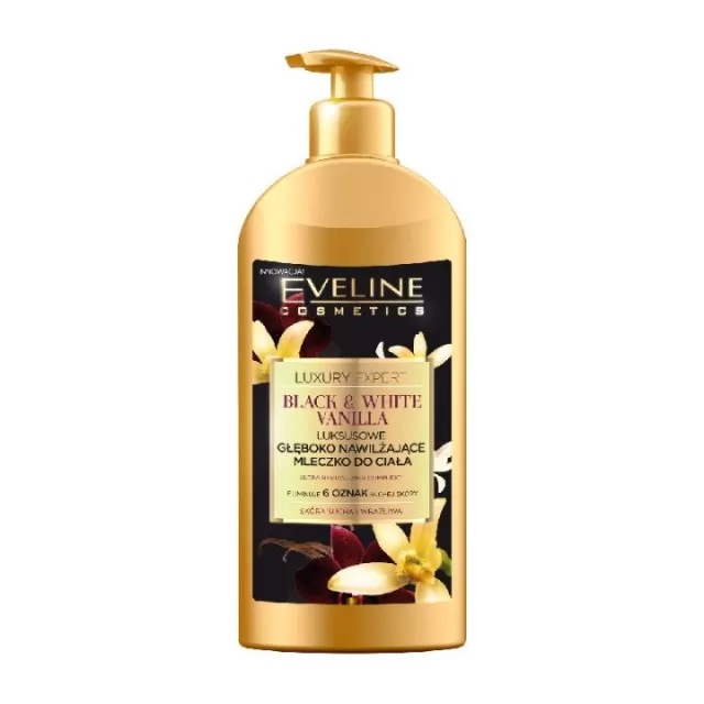 EVELINE LUXURY BLACK&WHITE VANILA MLEKO ZA TELO 350ML