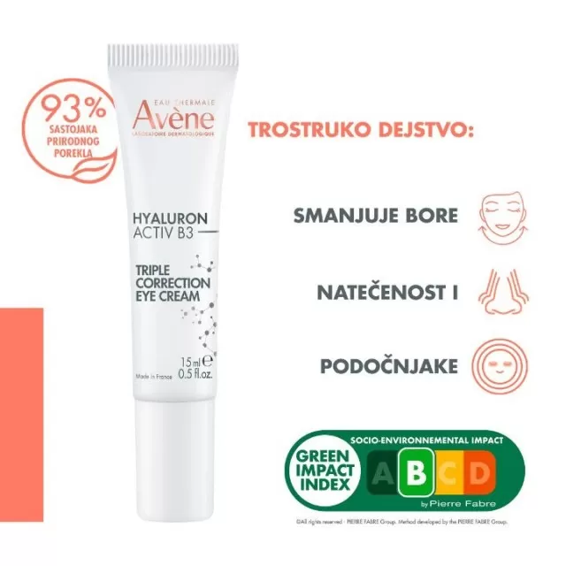 AVENE HYALURON ACTIVE B3 ZA PODRUČJE OKO OČIJU 15ML