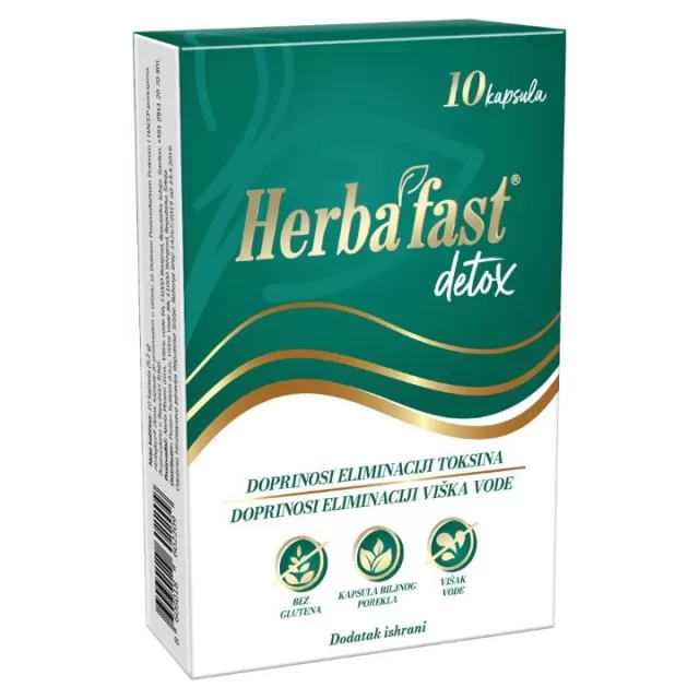 HERBAFAST DETOX, 10 KAPSULA