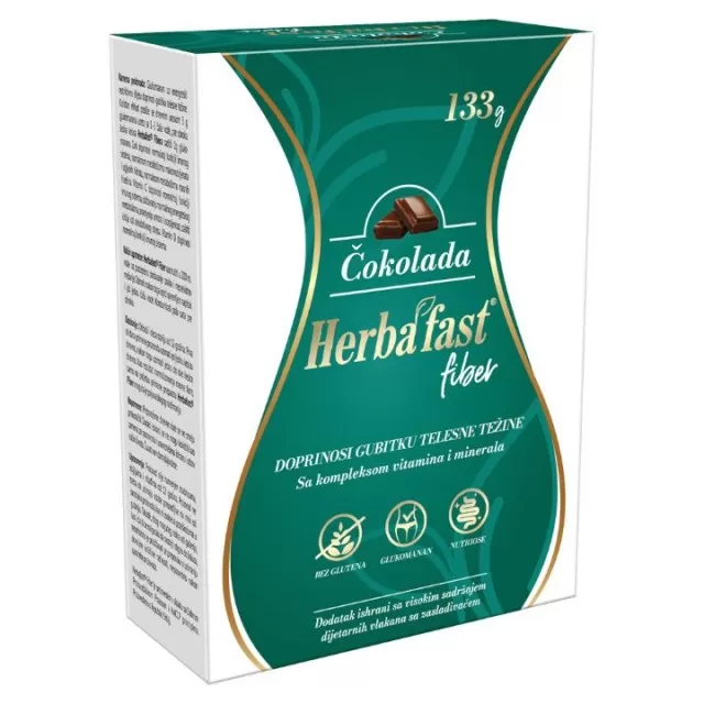 HERBAFAST FIBER ČOKOLADA, 10 KESICA