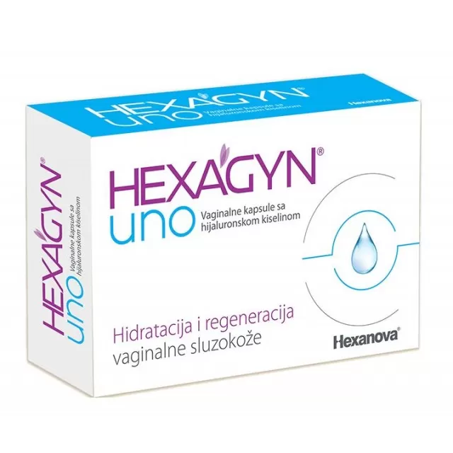 HEXAGYN uno, 10 VAGINALNIH KAPSULA