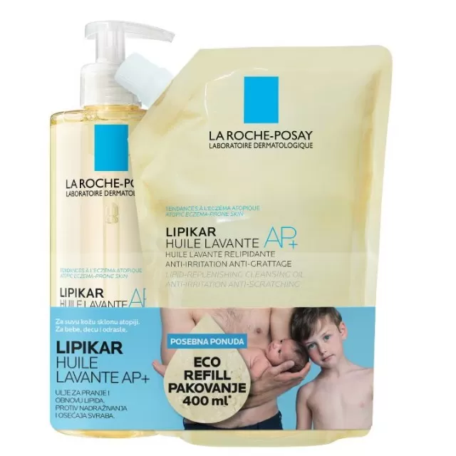 LA ROCHE-POSAY PROMO LIPIKAR ULJE ZA ČIŠĆENJE AP+ i GRATIS REFILL