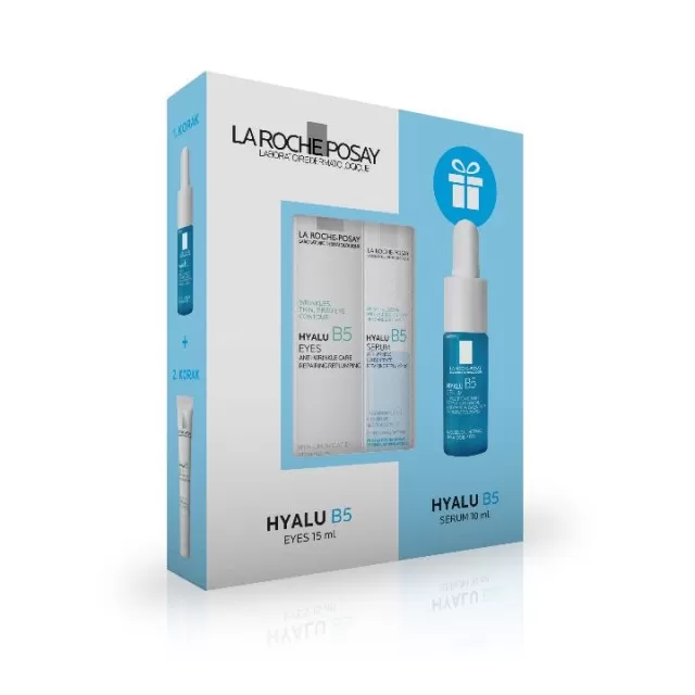 LA ROCHE-POSAY PROMO HYALU B5 KREMA ZA PODRUČJE OKO OČIJU+GRATIS HYALU B5 SERUM
