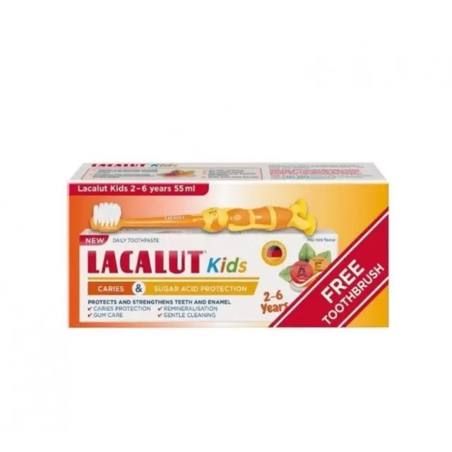 LACALUT PROMO DEČIJA PASTA ZA ZUBE 2-6 GODINA+GRATIS ČETKICA
