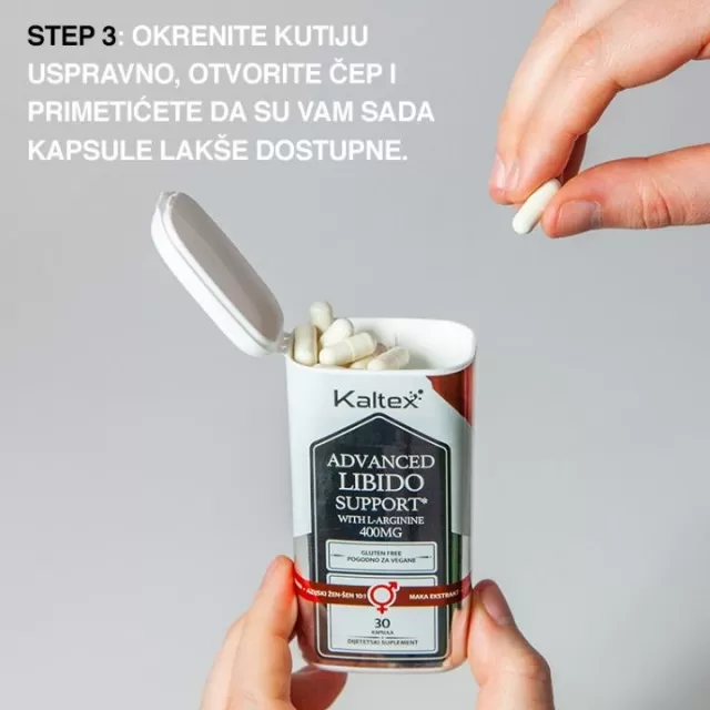 KALTEX ADVANCED LIBIDO SUPPORT SA L-ARGININOM 400MG KAPSULE A30