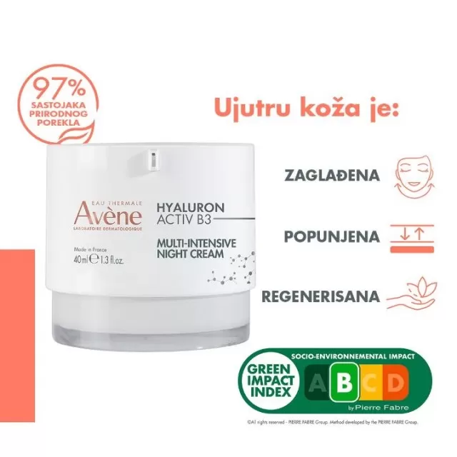 AVENE HYALURON ACTIV B3 NOĆNA KREMA 40ML