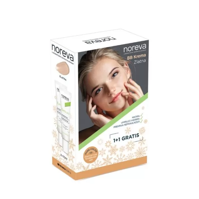 NOREVA PROMO EXFOLIAC BB KREMA ZLATNA 1+1 GRATIS 30ML+30ML