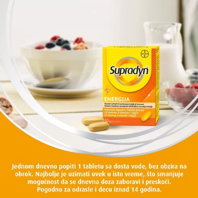 SUPRADYN ENERGIJA 30 TABLETA
