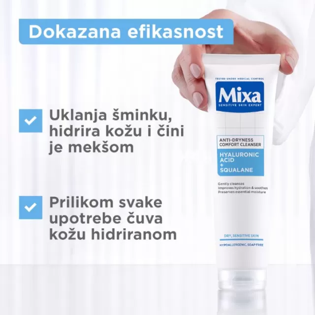 MIXA GEL ZA ČIŠĆENJE LICA PROTIV SUVOĆE KOŽE 150ML