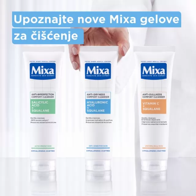 MIXA GEL ZA ČIŠĆENJE LICA PROTIV SUVOĆE KOŽE 150ML