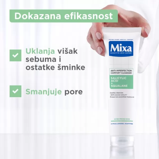 MIXA GEL ZA ČIŠĆENJE LICA PROTIV NEPRAVILNOSTI 150ML