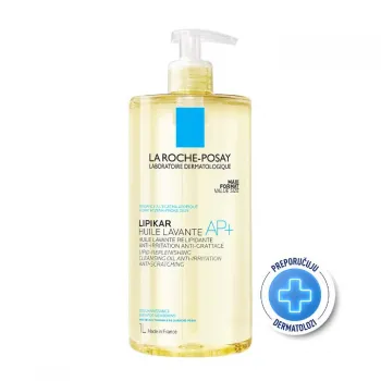 La Roche-Posay LIPIKAR HUILE LAVANTE AP+ Ulje za tuširanje obogaćen lipidima za svakodnevno pranje osetljive suve kože s osećajem svraba i iritacija, pogodno za bebe, decu i odrasle, 1L