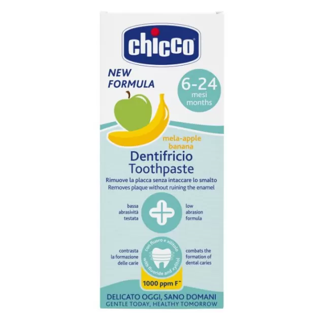 CHICCO PASTA ZA ZUBE JABUKA I BANANA 6-24M, 50ML