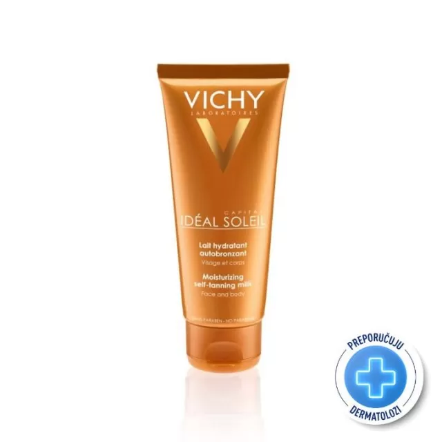 VICHY SUN CAPITAL SOLEIL Hidratantno mleko za samopotamnjivanje, 100 ml