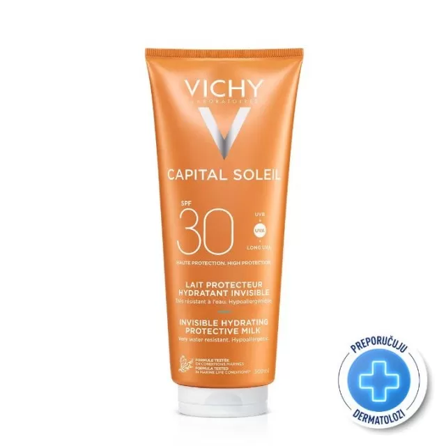 VICHY SUN CAPITAL SOLEIL Mleko za telo SPF30 porodično pakovanje, 300 ml