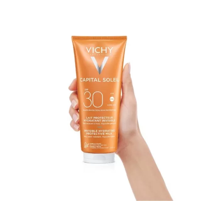 VICHY SUN CAPITAL SOLEIL Mleko za telo SPF30 porodično pakovanje, 300 ml