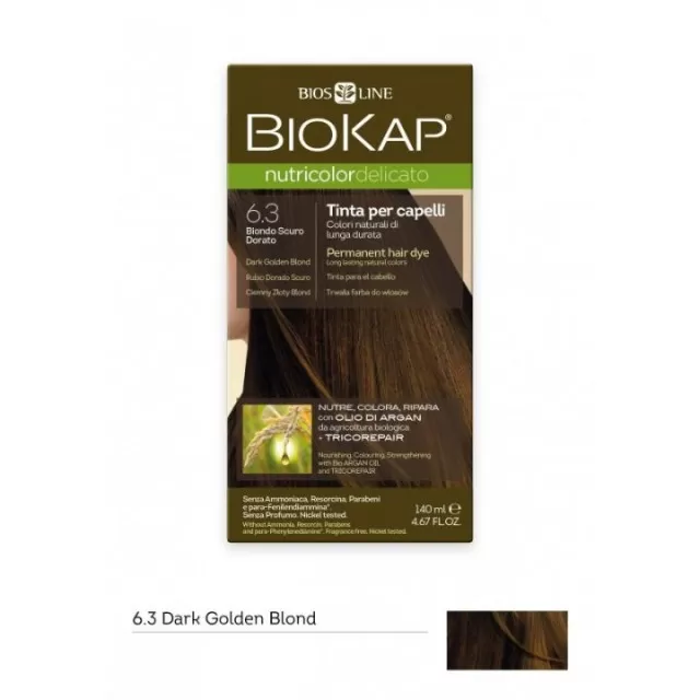 BIOKAP FARBA ZA KOSU TAMNO ZLATNO PLAVA 6.3 50ML