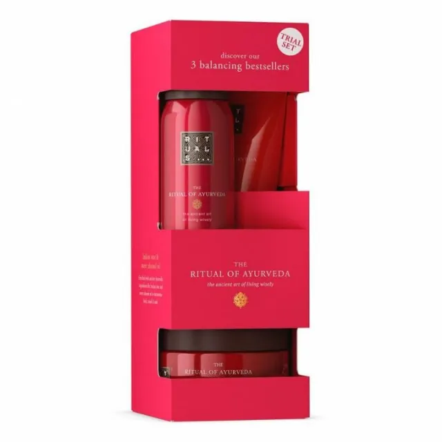 RITUALS AYURVEDA SET ( piling 125ml + krema za telo 70ml + penušavi gel 50ml)